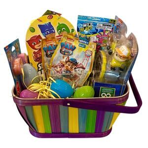 Paw patrol & PJ Masks Boys Easter Basket, Gift Basket, Toy Bundle, Holiday, New